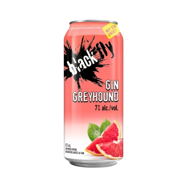 Black Fly Gin Grapefruit Greyhound Cocktail Single Can Black Fly Gin Grapefruit Greyhound Cocktail Single Can - TAG Liquor Stores Canada | Beer, Wine, Spirits & Gift Baskets Canada-wide Delivery