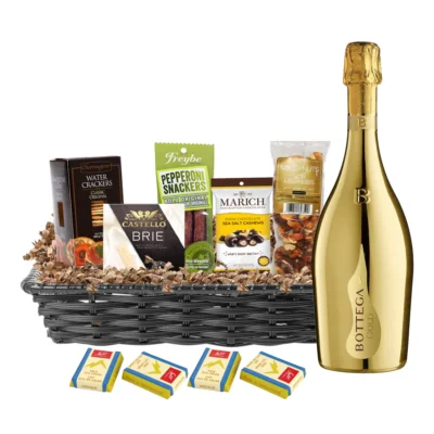 Bottega Gold Prosecco 750ml Gift Basket Premium - TAG Liquor Stores Canada | Beer, Wine, Spirits & Gift Baskets Canada-wide Delivery
