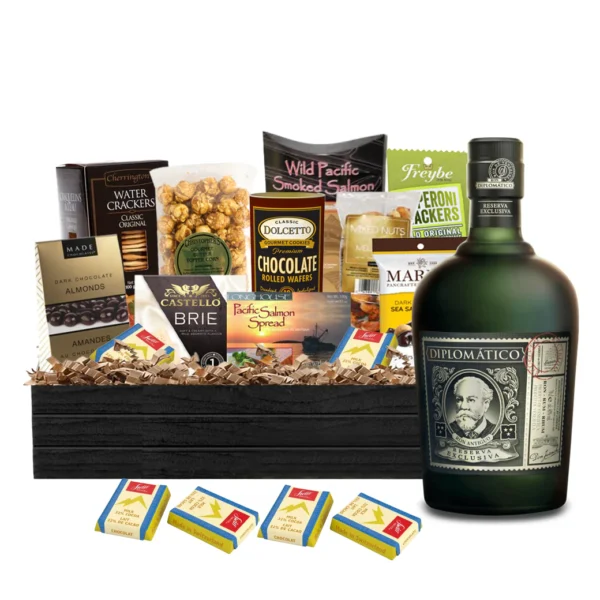 Diplomatico Reserva Exclusiva Rum 750ml Gift Basket Premium - TAG Liquor Stores Canada | Beer, Wine, Spirits & Gift Baskets Canada-wide Delivery