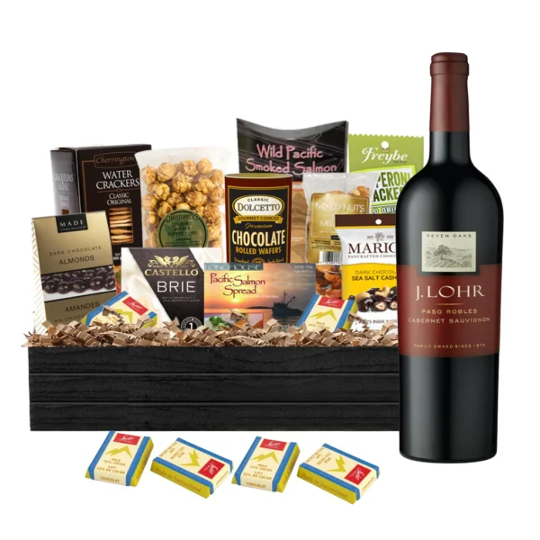 J Lohr Seven Oaks Cabernet Sauvignon 750ml Gift Basket Premium - TAG Liquor Stores Canada | Beer, Wine, Spirits & Gift Baskets Canada-wide Delivery