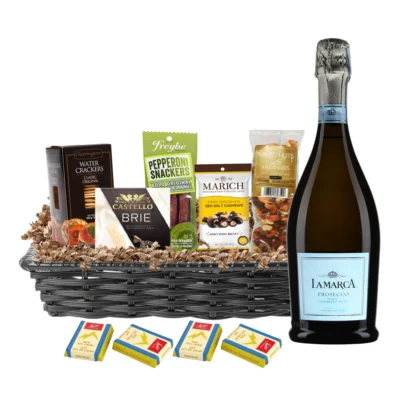 La Marca Prosecco 750ml Gift Basket Premium - TAG Liquor Stores Canada | Beer, Wine, Spirits & Gift Baskets Canada-wide Delivery