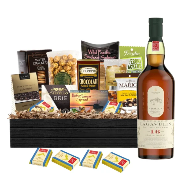 Lagavulin 16 Year Old Scotch Whisky 750ml Gift Basket Premium - TAG Liquor Stores Canada | Beer, Wine, Spirits & Gift Baskets Canada-wide Delivery