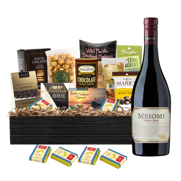 Meiomi Pinot Noir 750ml Gift Basket Premium - TAG Liquor Stores Canada | Beer, Wine, Spirits & Gift Baskets Canada-wide Delivery