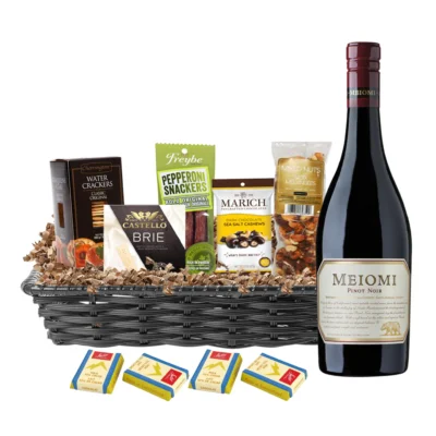 Meiomi Pinot Noir 750ml Gift Basket Premium - TAG Liquor Stores Canada | Beer, Wine, Spirits & Gift Baskets Canada-wide Delivery
