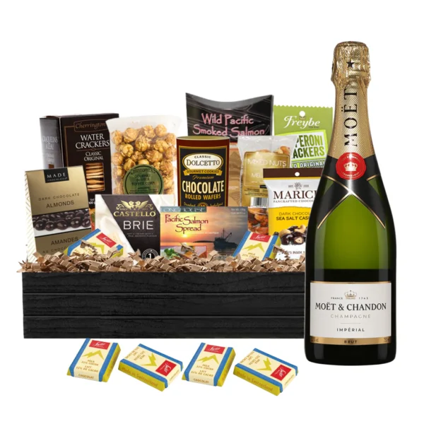 Moët & Chandon Impérial Brut Champagne 750ml Gift Basket Luxury - TAG Liquor Stores Canada | Beer, Wine, Spirits & Gift Baskets Canada-wide Delivery
