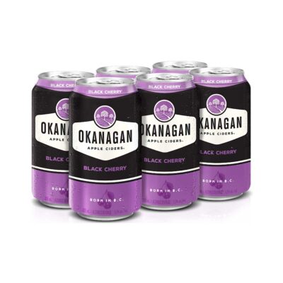Okanagan Cider Black Cherry 6 Pack Cans - TAG Liquor Stores Canada | Beer, Wine, Spirits & Gift Baskets Canada-wide Delivery
