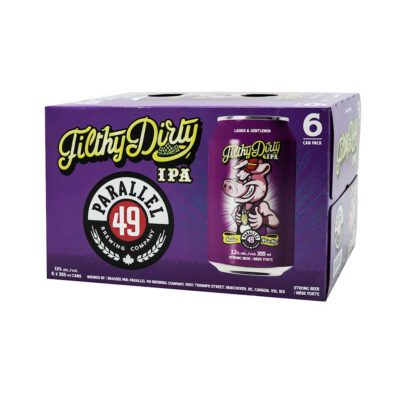 Parallel 49 Brewing Company Filthy Dirty IPA Beer 6 Pack Cans Parallel 49 Brewing Company Filthy Dirty IPA Beer 6 Pack Cans - TAG Liquor Stores Canada | Beer, Wine, Spirits & Gift Baskets Canada-wide Delivery