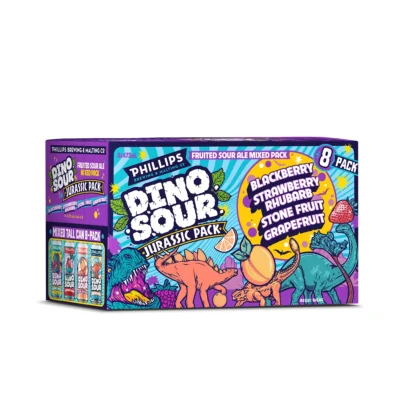 Phillips Brewing Company Dino Sour Jurassic Mix 8 Cans Pack Phillips Brewing Company Dino Sour Jurassic Mix 8 Cans Pack - TAG Liquor Stores Canada | Beer, Wine, Spirits & Gift Baskets Canada-wide Delivery