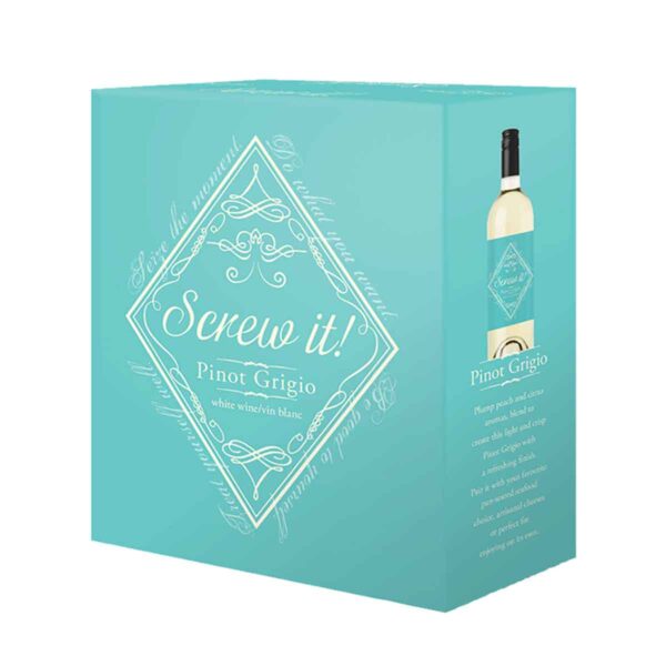 Screw It! Pinot Grigio 4L - TAG Liquor Stores Canada | Beer, Wine, Spirits & Gift Baskets Canada-wide Delivery