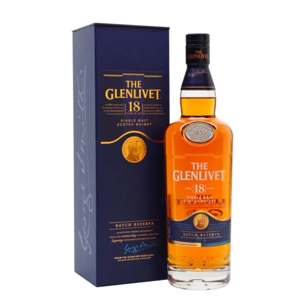 The Glenlivet 18 Year Single Malt Scotch Whisky 750ml Knob Creek Kentucky Straight Bourbon Whiskey 750ml - TAG Liquor Stores Canada | Beer, Wine, Spirits & Gift Baskets Canada-wide Delivery