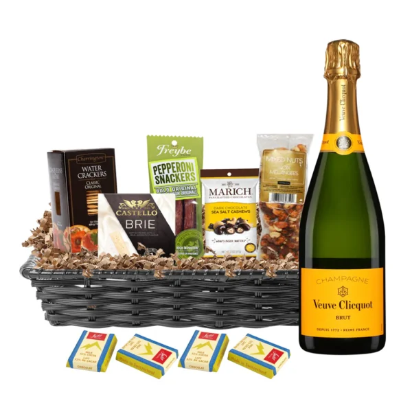 Veuve Clicquot Champagne 750ml Gift Basket Premium - TAG Liquor Stores Canada | Beer, Wine, Spirits & Gift Baskets Canada-wide Delivery
