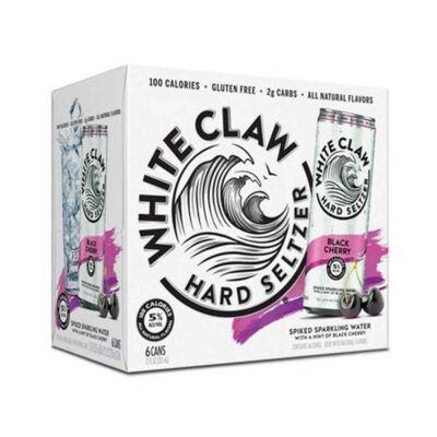 White Claw Hard Seltzer Black Cherry 6 Pack Cans - TAG Liquor Stores Canada | Beer, Wine, Spirits & Gift Baskets Canada-wide Delivery