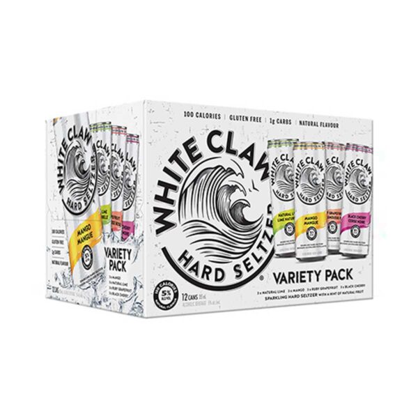 White Claw Hard Seltzer Mixer Pack 12 Cans White Claw Hard Seltzer Mixer Pack 12 Cans - TAG Liquor Stores Canada | Beer, Wine, Spirits & Gift Baskets Canada-wide Delivery