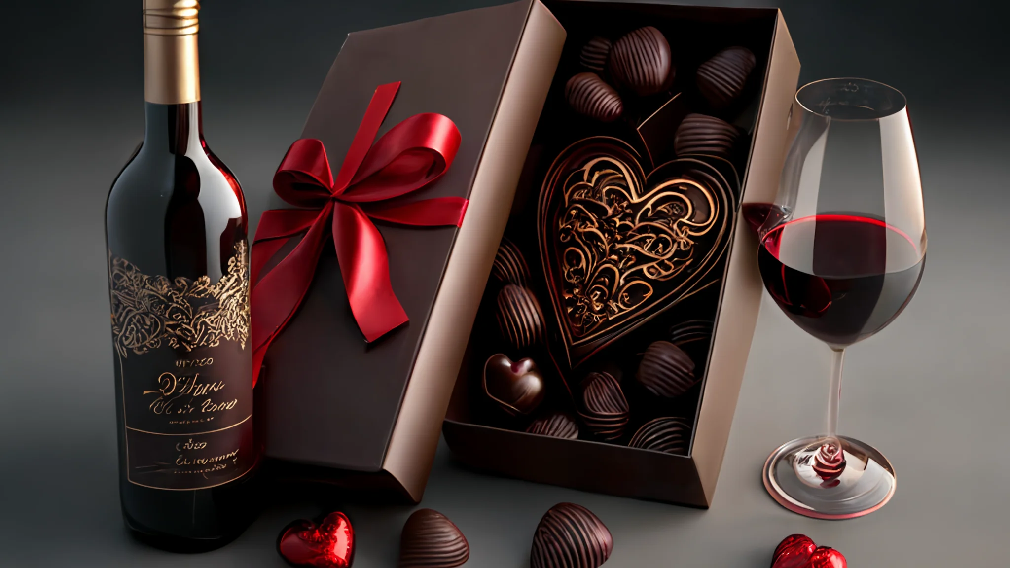Wine Not? The Perfect Bottles to Impress Your Valentine on Valentine's Day 1 Valentine's Day chocolate and wine gift. TAG Liquor Stores Canada | Beer, Wine, Spirits & Gift Baskets Canada-wide Delivery