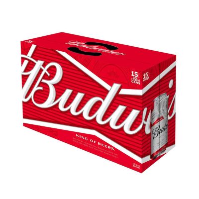 Budweiser 15 Pack Cans Budweiser 15 Pack Cans