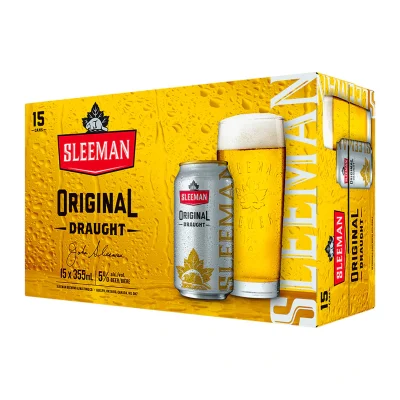 Sleeman Original Draught Cans 15 Pack Cans