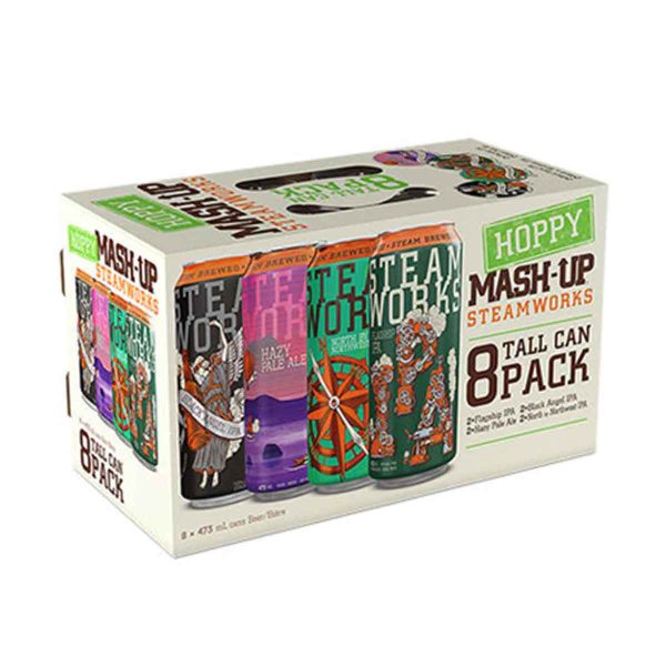 Steamworks Brewing Mash-Up Hoppy Mix Pack 8 Cans Steamworks Brewing Mash-Up Hoppy Mix Pack 8 Cans