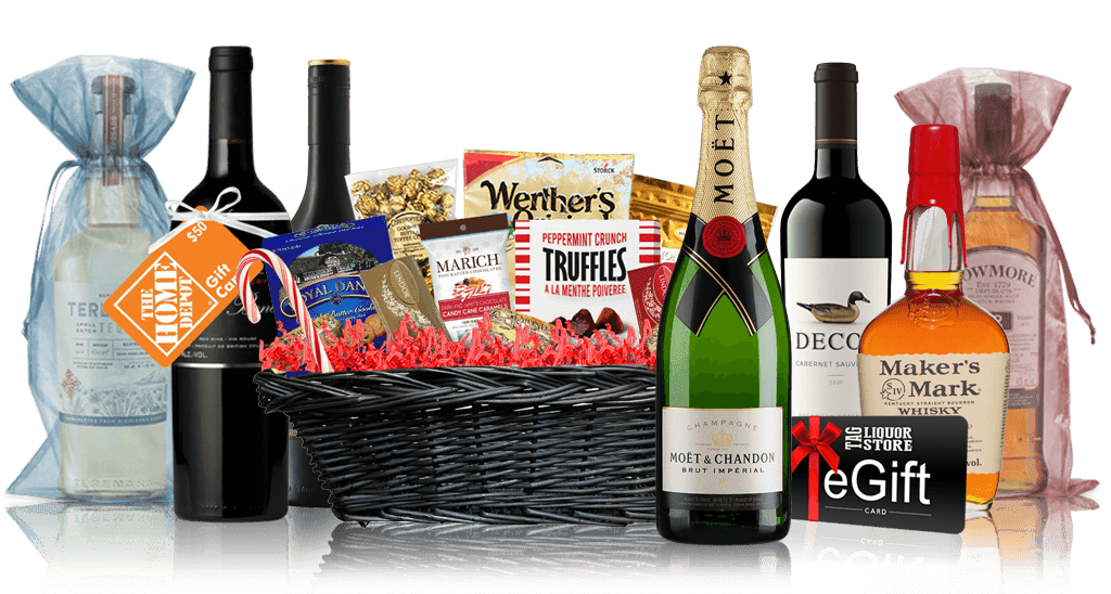 FAQ (Frequently Asked Questions) 1 Liquor Delivery Canada FAQ - an assortment of Liquor gifts